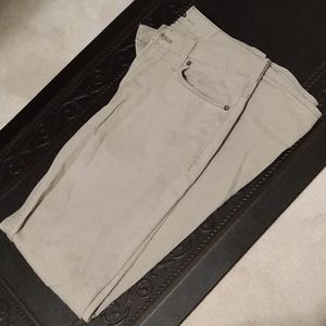 Khaki straight fit pants